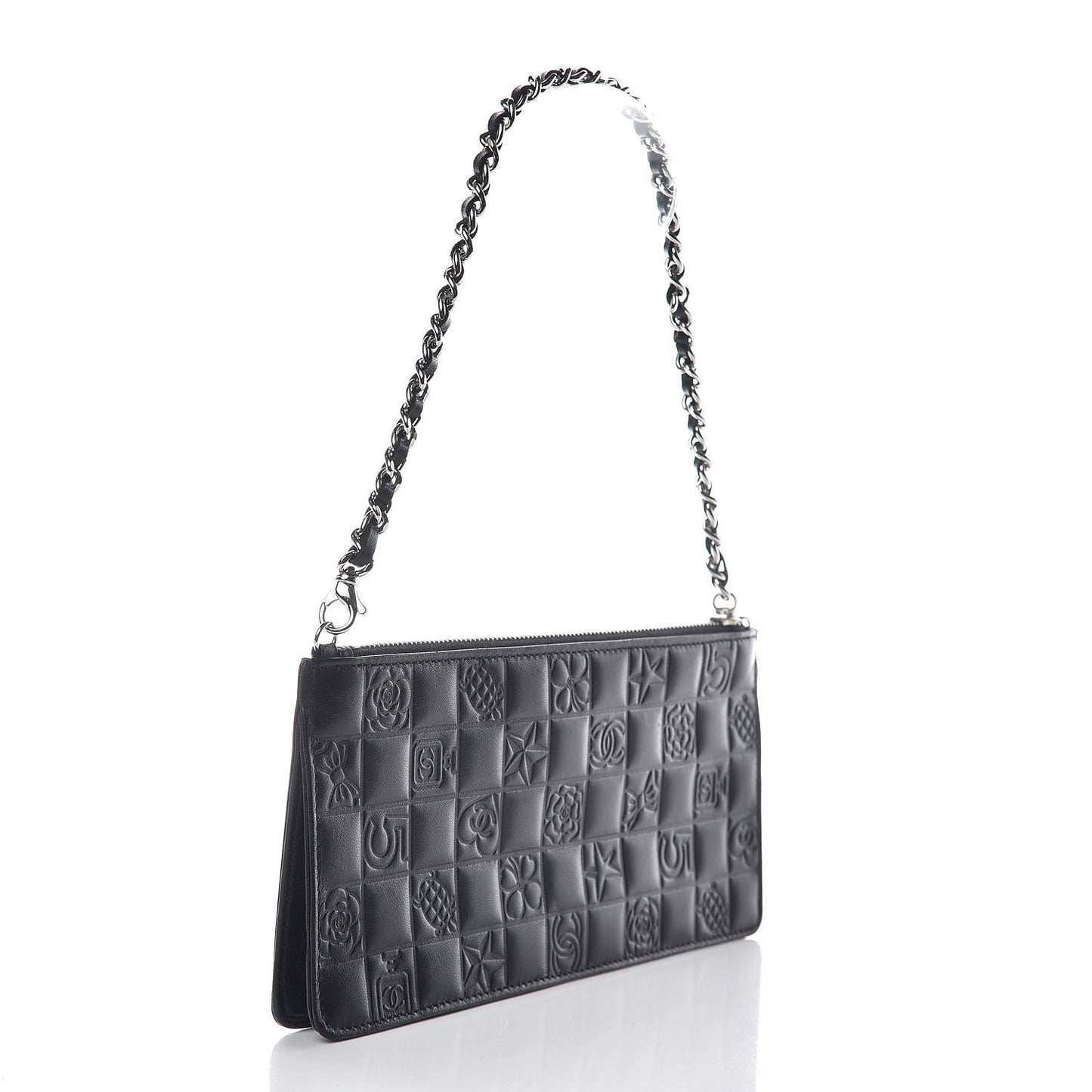 Lambskin Precious Symbols Pochette Black