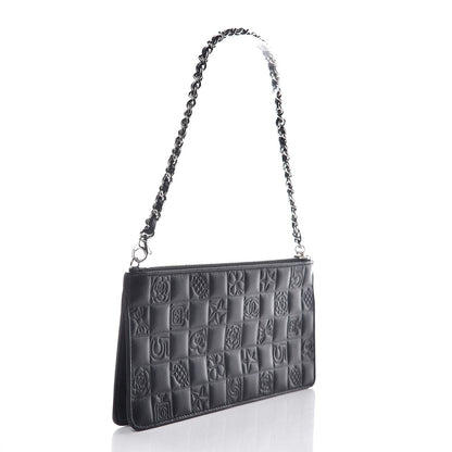 Chanel Lambskin Precious Symbols Pochette Black 3 of 9