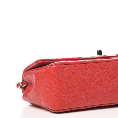 Chanel Caviar Quilted Mini Rectangular Flap Red 8 of 10