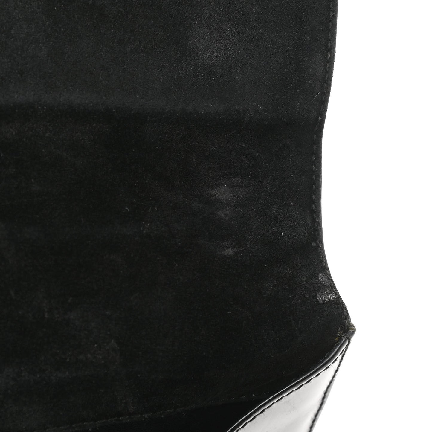 Patent Web Shoulder Bag Black