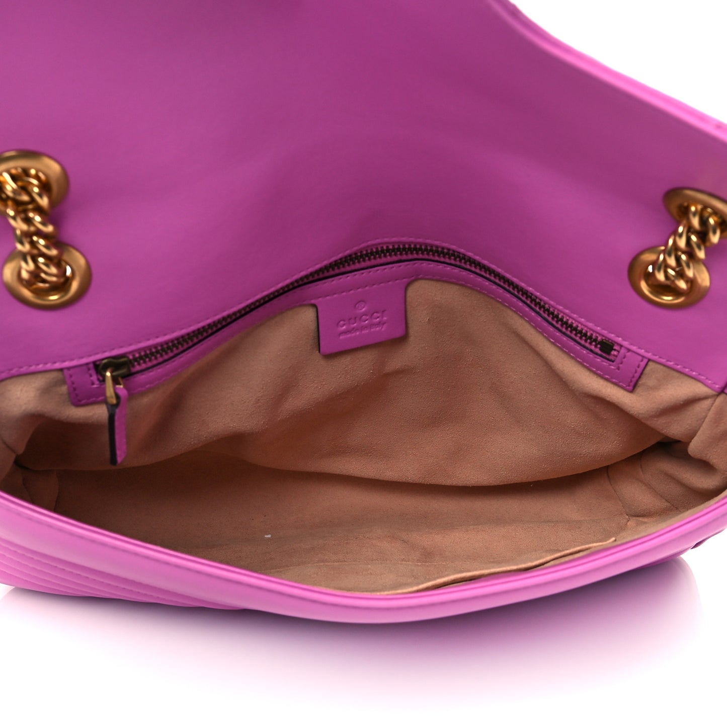 Calfskin Matelasse Medium GG Marmont Shoulder Bag Candy Mousse