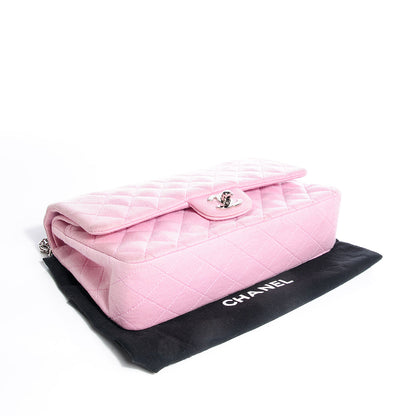 Chanel Jersey Quilted Medium Double Flap Pink 4 of 8