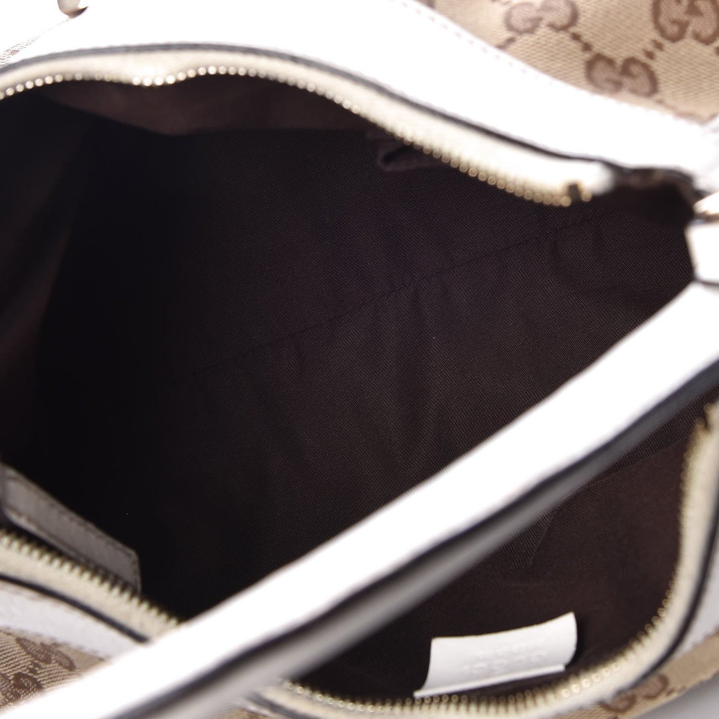 Monogram Medium D Gold Ring Hobo White
