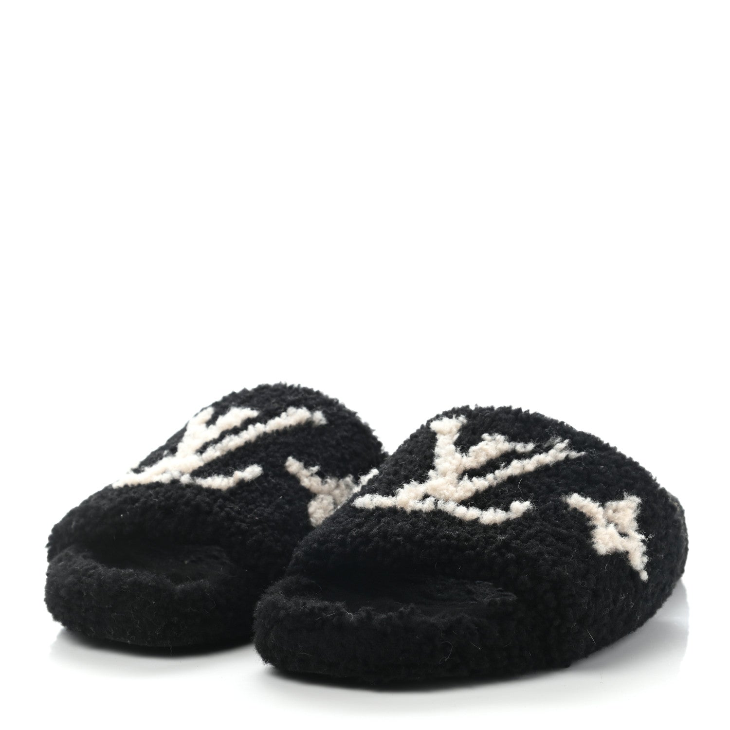 Louis Vuitton Shearling Paseo Flat Comfort Mule 41 Black 3 of 10