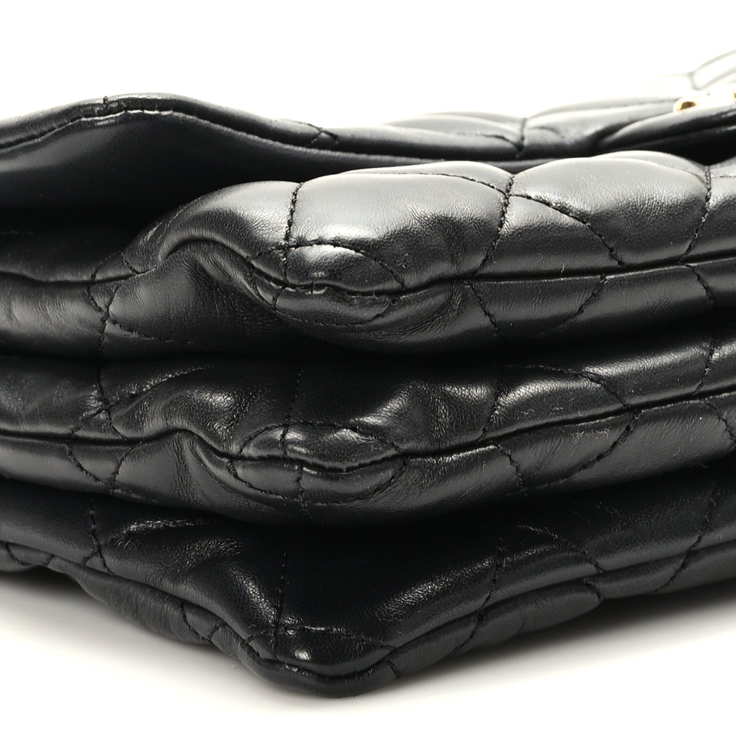 Chanel Lambskin Quilted Medium Pillow Crush Flap Black 8 of 10