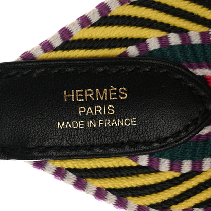 Hermes Toile Swift 50mm Sangle Cavale Shoulder Strap Multicolor Black 4 of 4