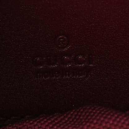Gucci Lambskin Embossed Mini GG Half Moon Shoulder Bag Rosso Ancora 6 of 9