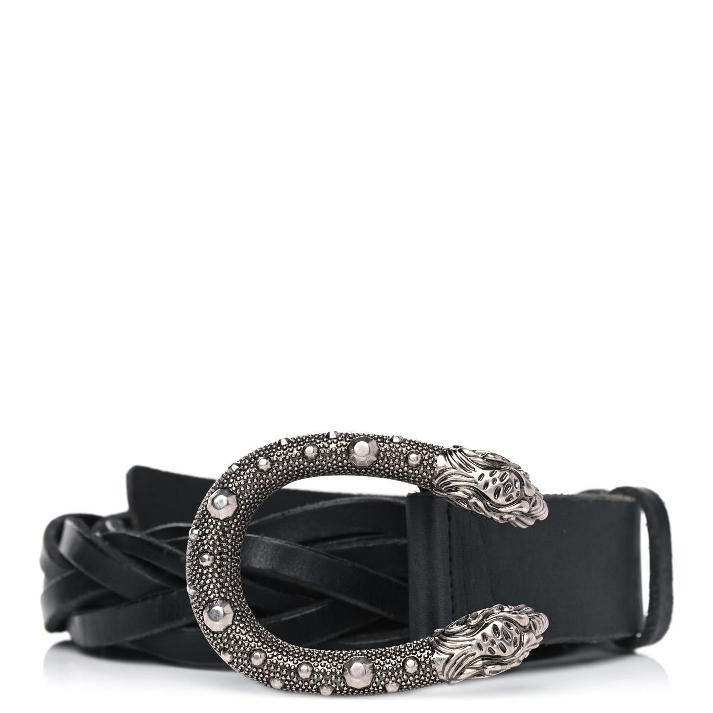 Calfskin Braided Dionysus Belt 95 38 Black