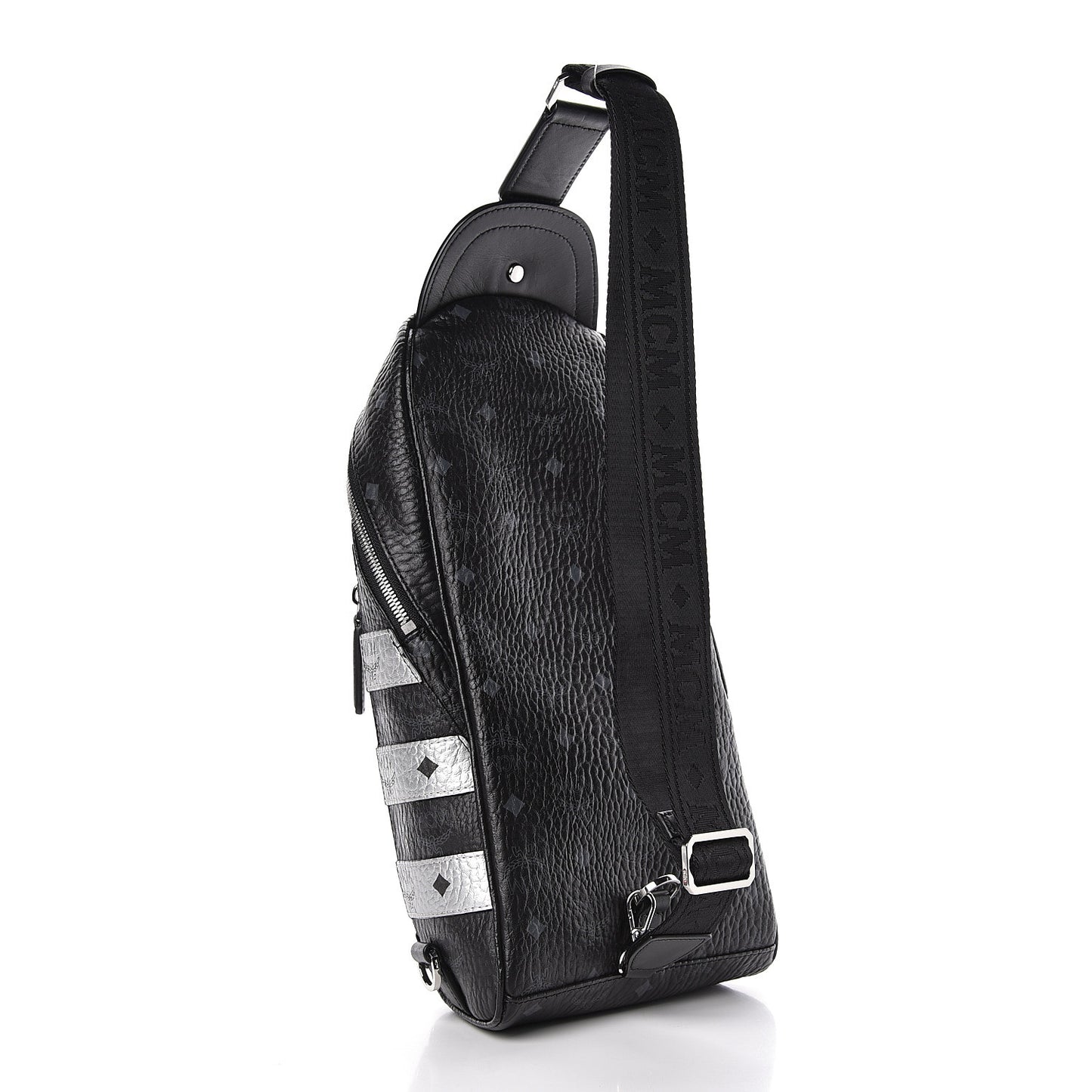 Visetos Spot Medium Sling Bag Black Silver