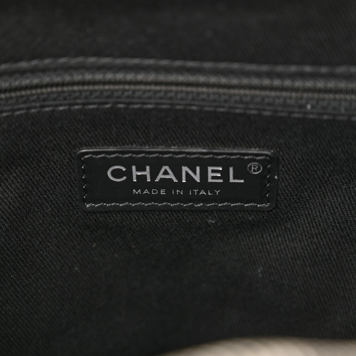 Chanel Mixed Fibers Small Deauville Bowling Bag Navy Blue 6 of 12
