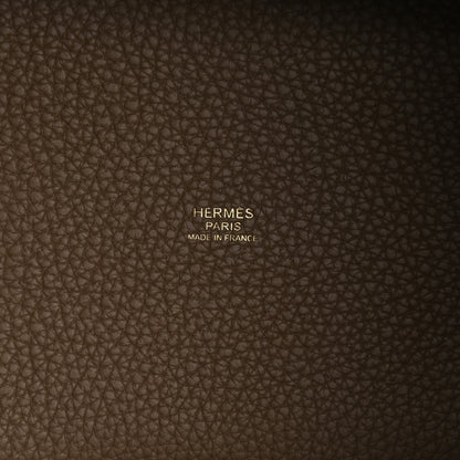 Hermes Taurillon Clemence Picotin Lock 18 PM Etoupe 6 of 10