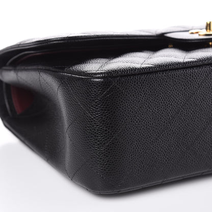 Chanel Caviar Quilted Jumbo Double Flap Black 8 of 9