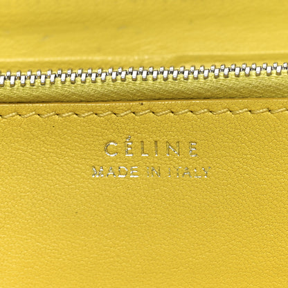 Celine Drummed Calfskin Large Zip Around Multifunction Wallet Souris 7 of 9