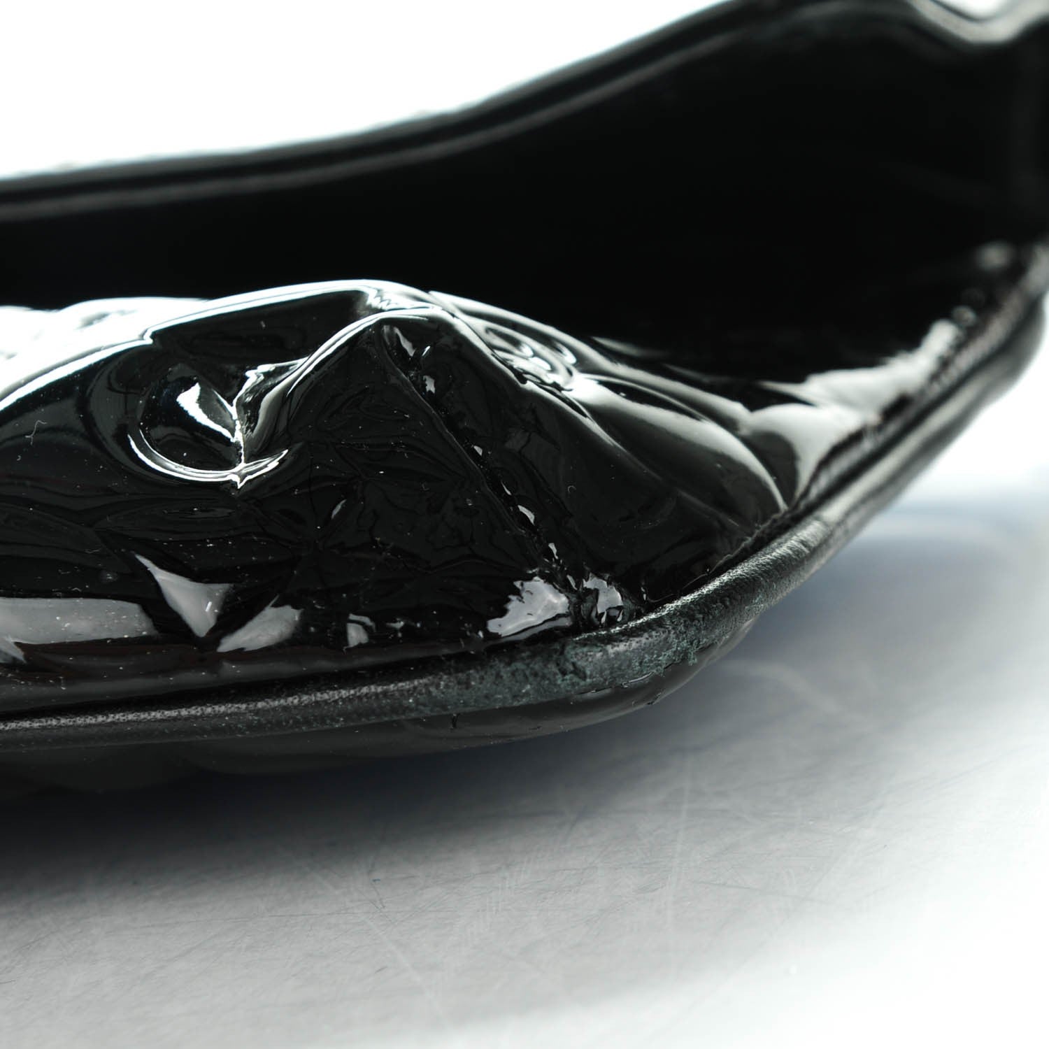 Chanel Patent Camellia Embossed Mini Flap Black 8 of 8