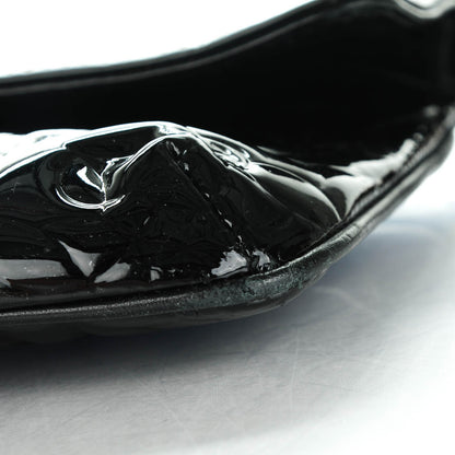 Chanel Patent Camellia Embossed Mini Flap Black 8 of 8