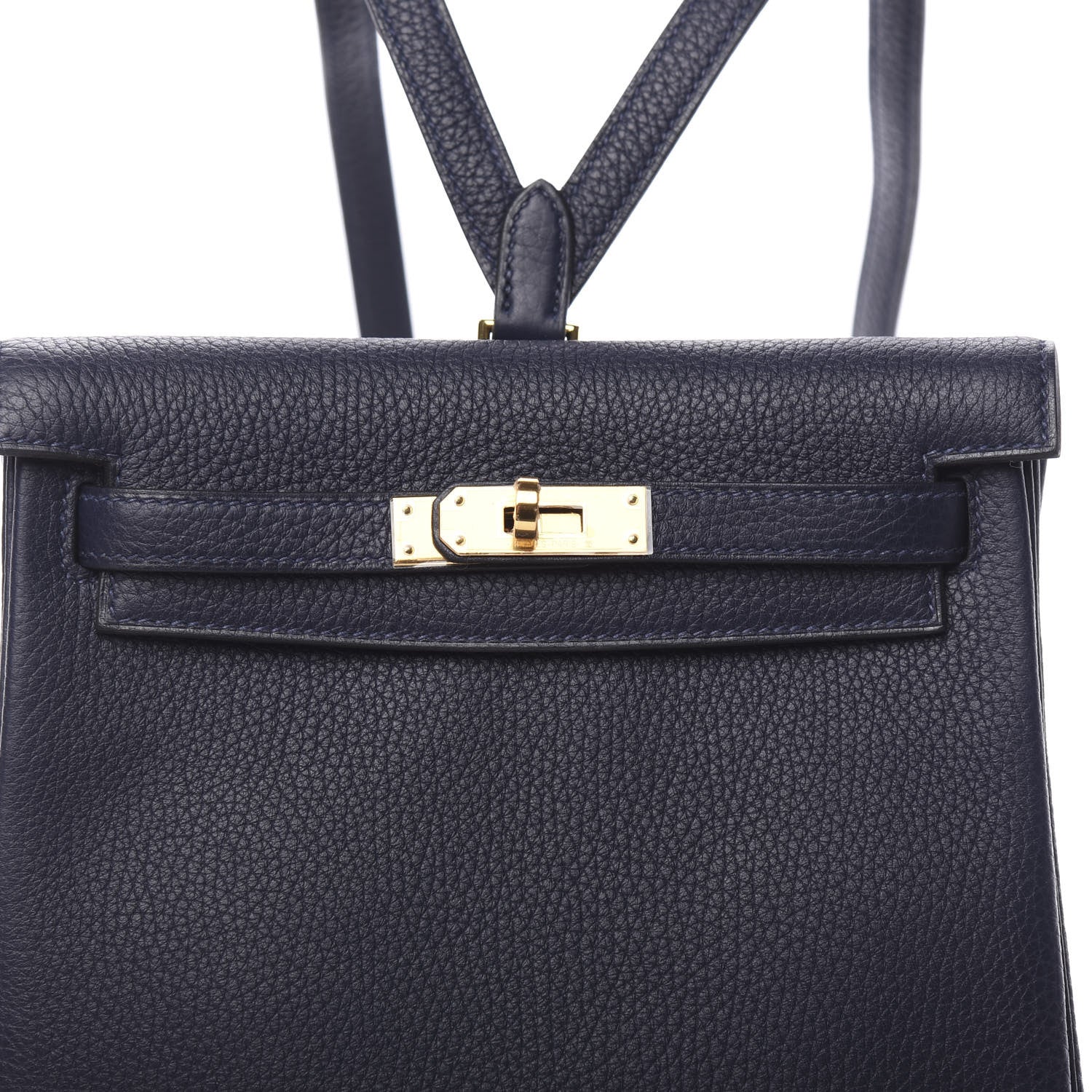 Hermes Taurillon Clemence Kelly Ado Backpack Bleu Nuit 9 of 10