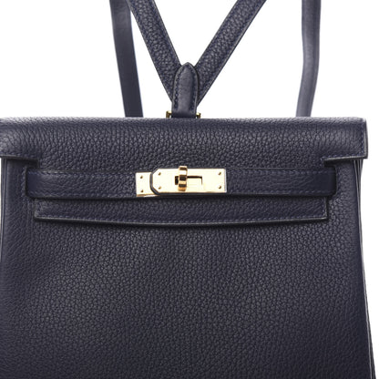 Hermes Taurillon Clemence Kelly Ado Backpack Bleu Nuit 9 of 10