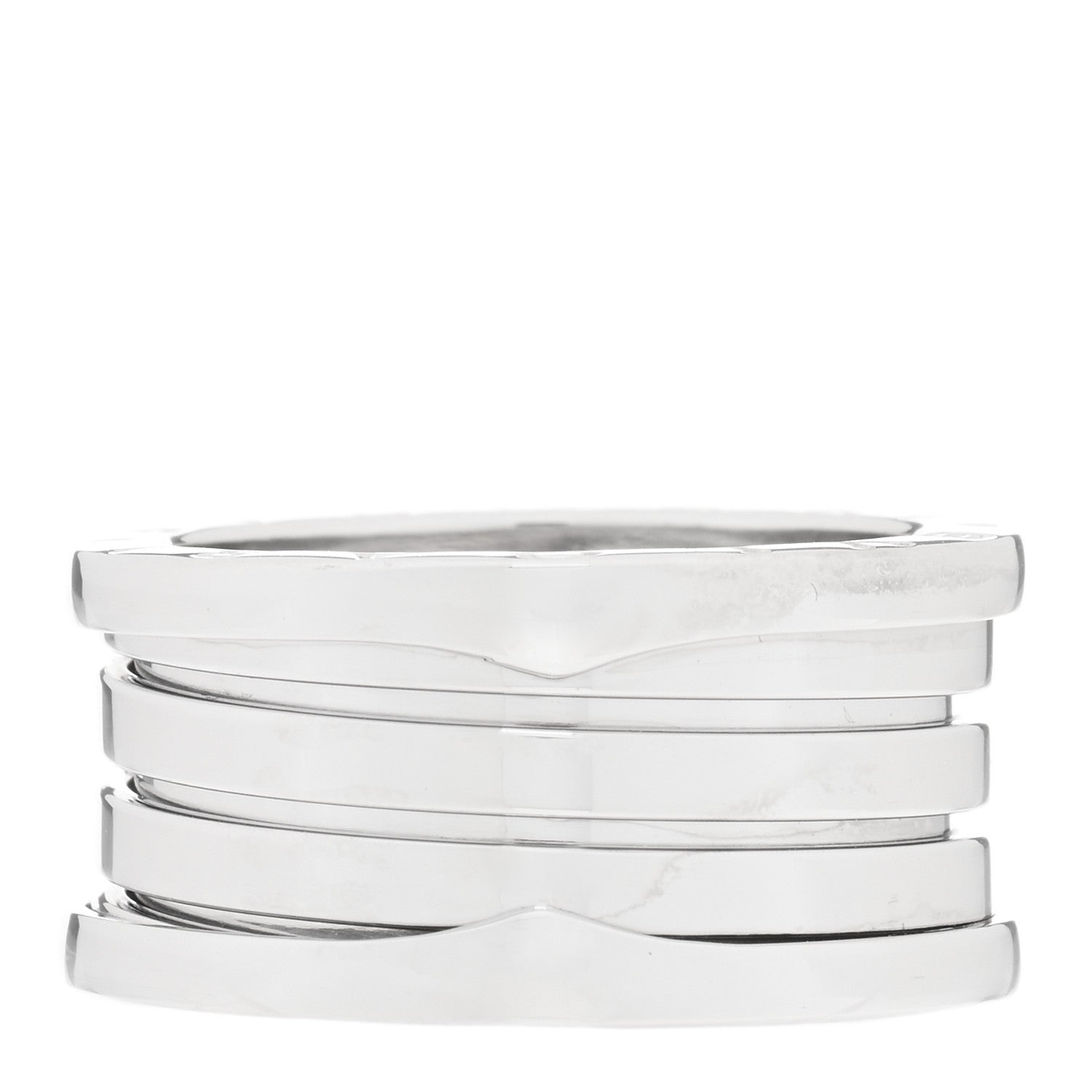 Bulgari 18K White Gold B.Zero1 Four-Band Ring 56 7.5 1 of 5