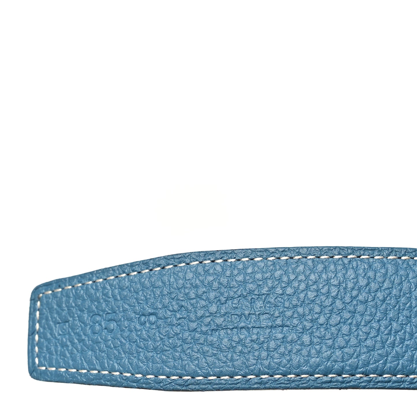 Box Togo 32mm Guilloche H Belt 85 Blue Jean Black