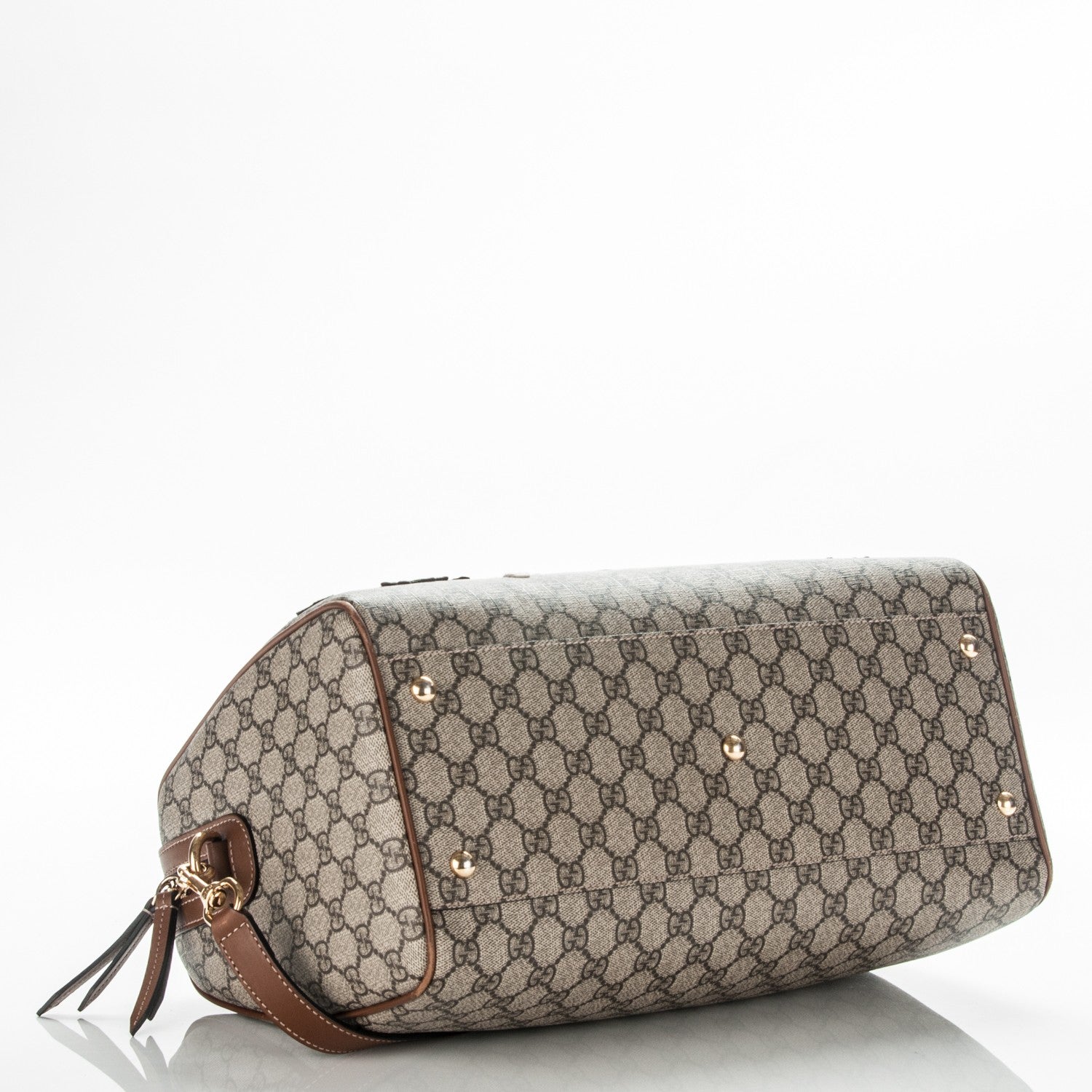 Gucci GG Supreme Monogram Blind for Love Embroidered Medium Boston Beige Tuscany 4 of 7