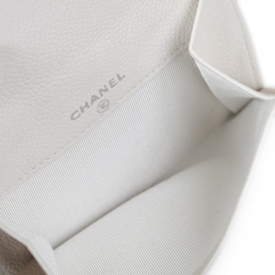 Caviar French Wallet White