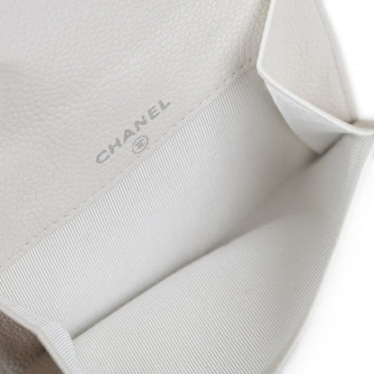 Chanel Caviar French Wallet White 8 of 11
