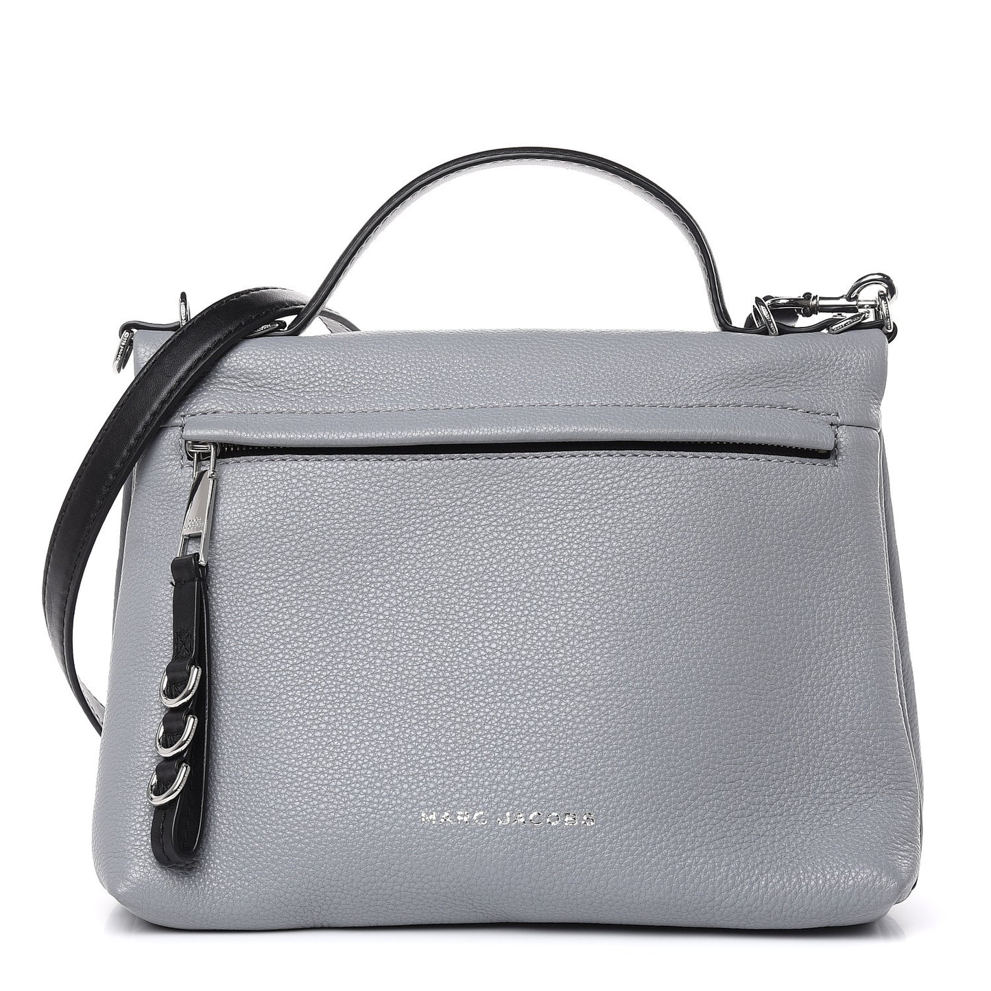 Calfskin Two Fold Shoulder Bag Rock Grey