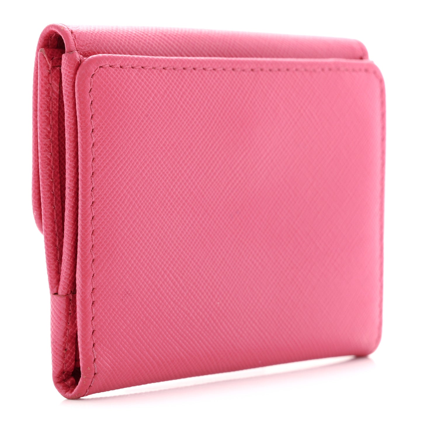 Saffiano Compact Wallet Pink
