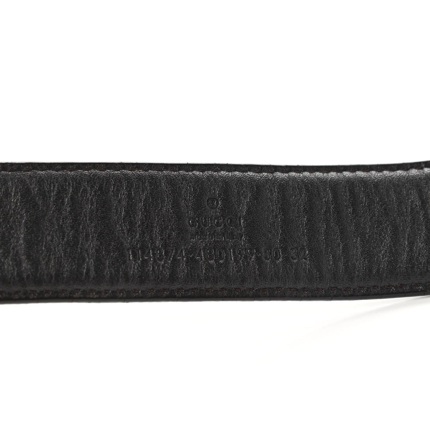 Gucci Monogram Interlocking G Belt 80 32 Green 3 of 11