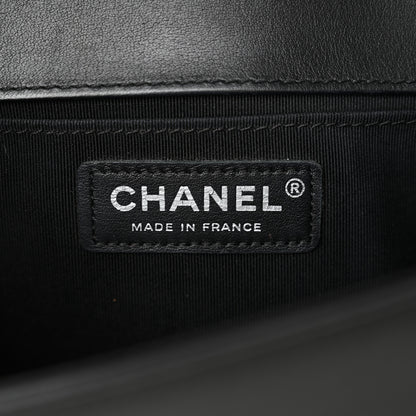 Chanel Calfskin Quilted Medium Boy Flap So Black 6 of 12