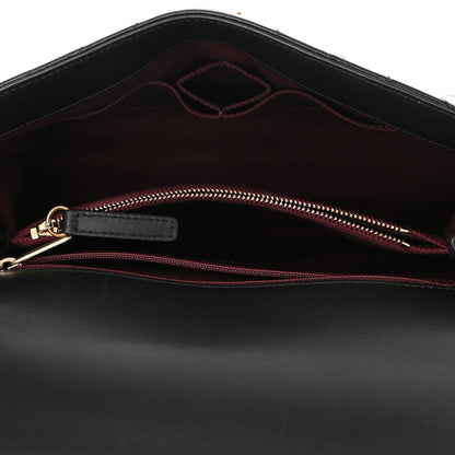 Chanel Aged Calfskin Chevron Quilted Small Coco Handle Flap Black 5 of 10