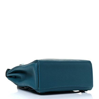 Hermes Taurillon Clemence Kelly Ado Backpack Teal 3 of 4
