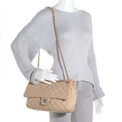 Chanel Easy Caviar Jumbo Flap Beige 2 of 8