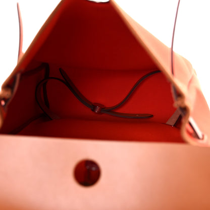 Hermes Military Toile Vache Hunter Herbag a Dos Zip Retourne Backpack Orange Mecano Fauve 5 of 10