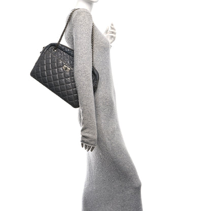 Chanel Aged Calfskin Quilted Large Reissue Camera Case Grey 2 of 10