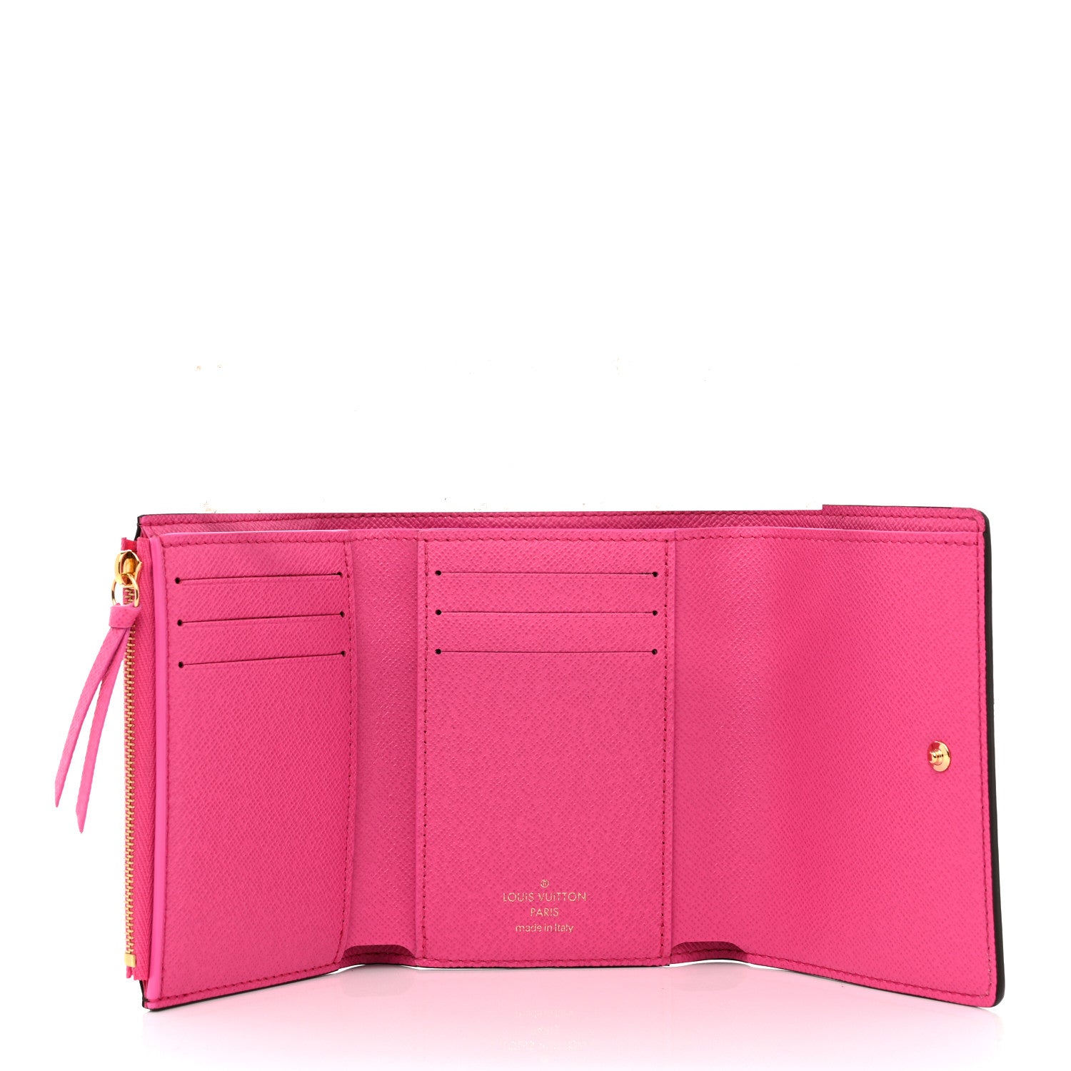 Louis Vuitton Monogram 2022 Christmas Animation Seoul Victorine Wallet Fuchsia 5 of 7