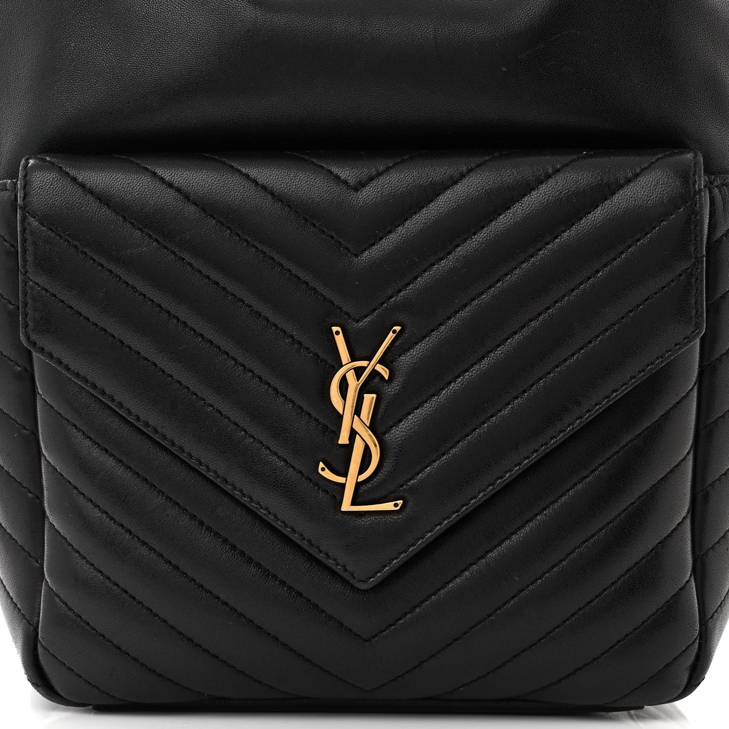 Lambskin Matelasse Monogram Joe Backpack Black