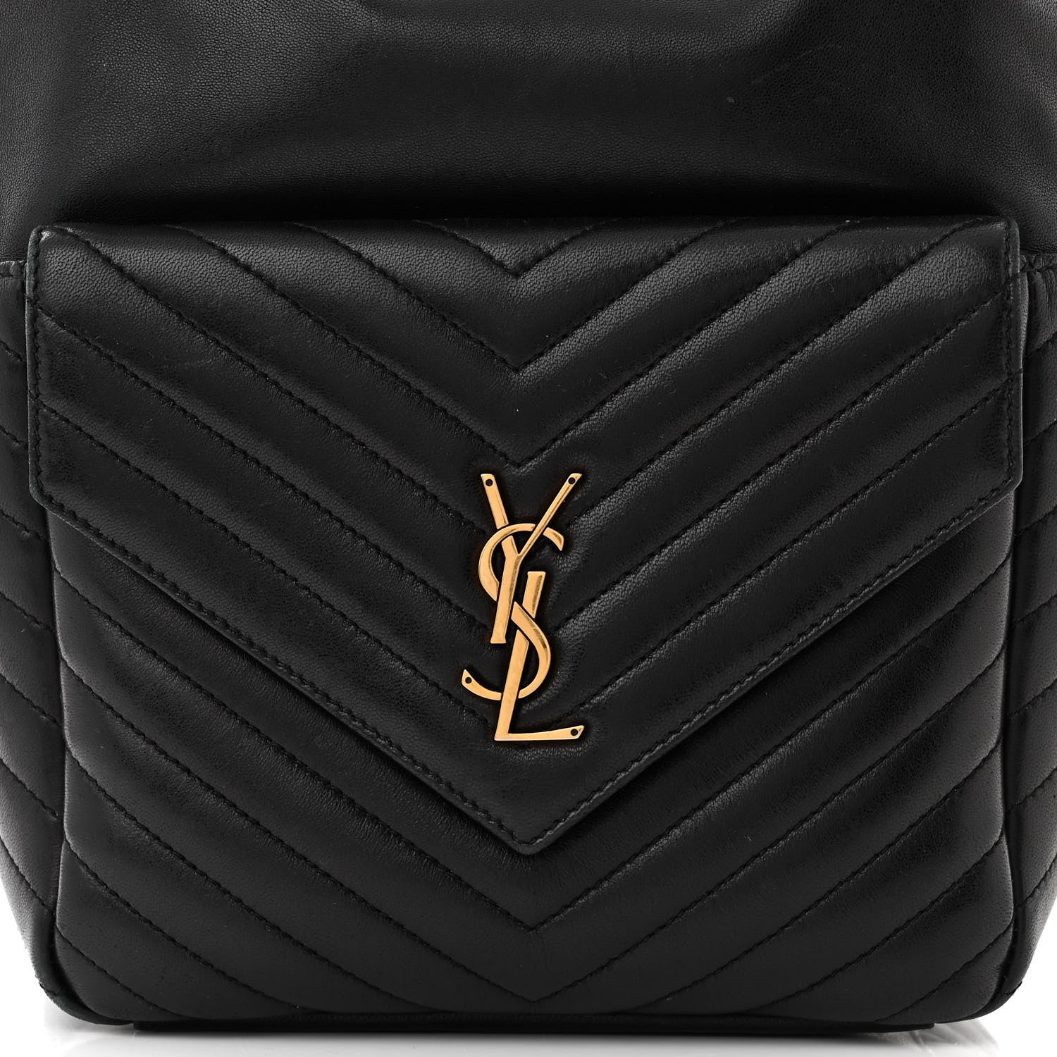 Saint Laurent Lambskin Matelasse Monogram Joe Backpack Black 8 of 14