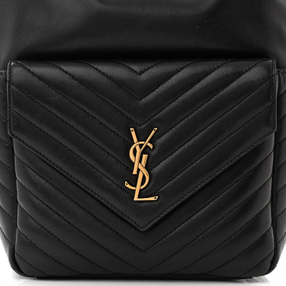 Saint Laurent Lambskin Matelasse Monogram Joe Backpack Black 8 of 14