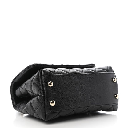 Chanel Caviar Quilted Extra Mini Coco Handle Flap Black 4 of 10
