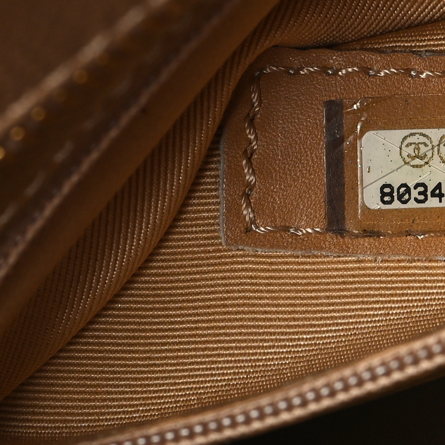Caviar Quilted Medallion Tote Beige