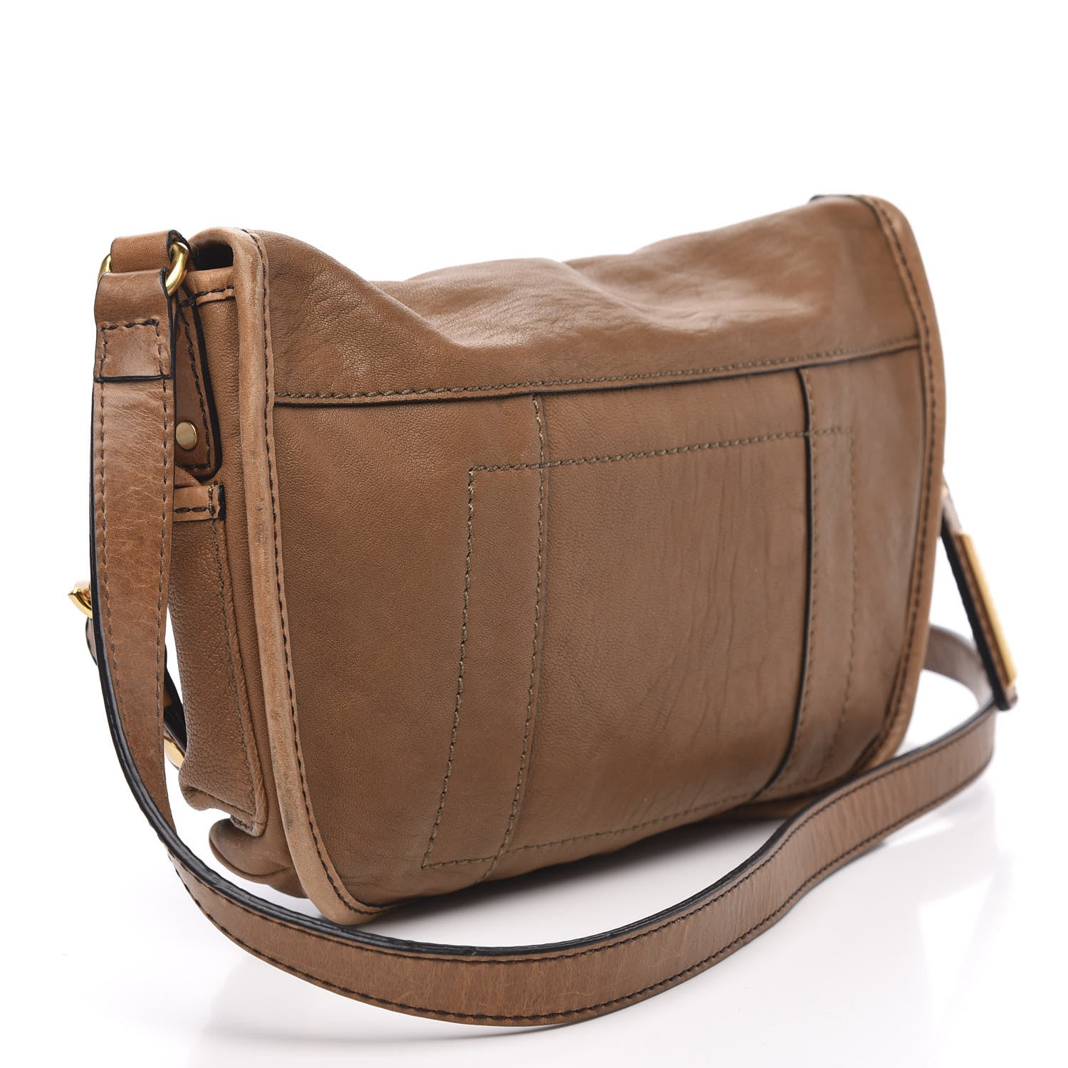 Burberry Calfskin Small Merrow Bag Straw 3 of 12