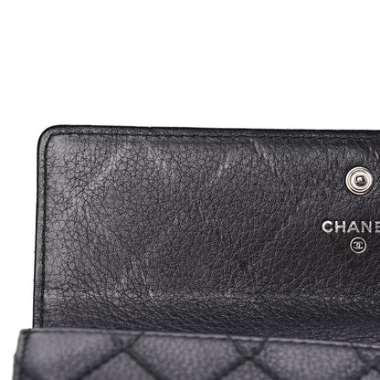 Chanel Calfskin Stitched Fancy CC Long Double Wallet Back 9 of 16