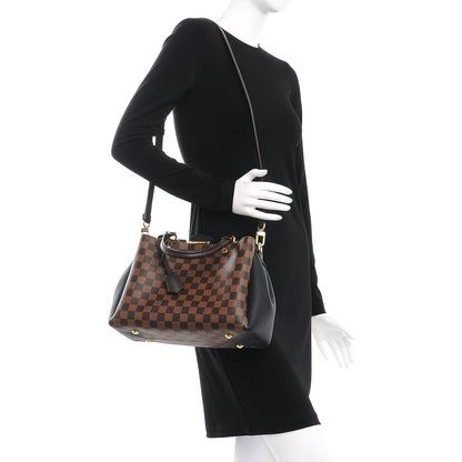 Louis Vuitton Damier Ebene Cuir Taurillon Brittany Black 3 of 8