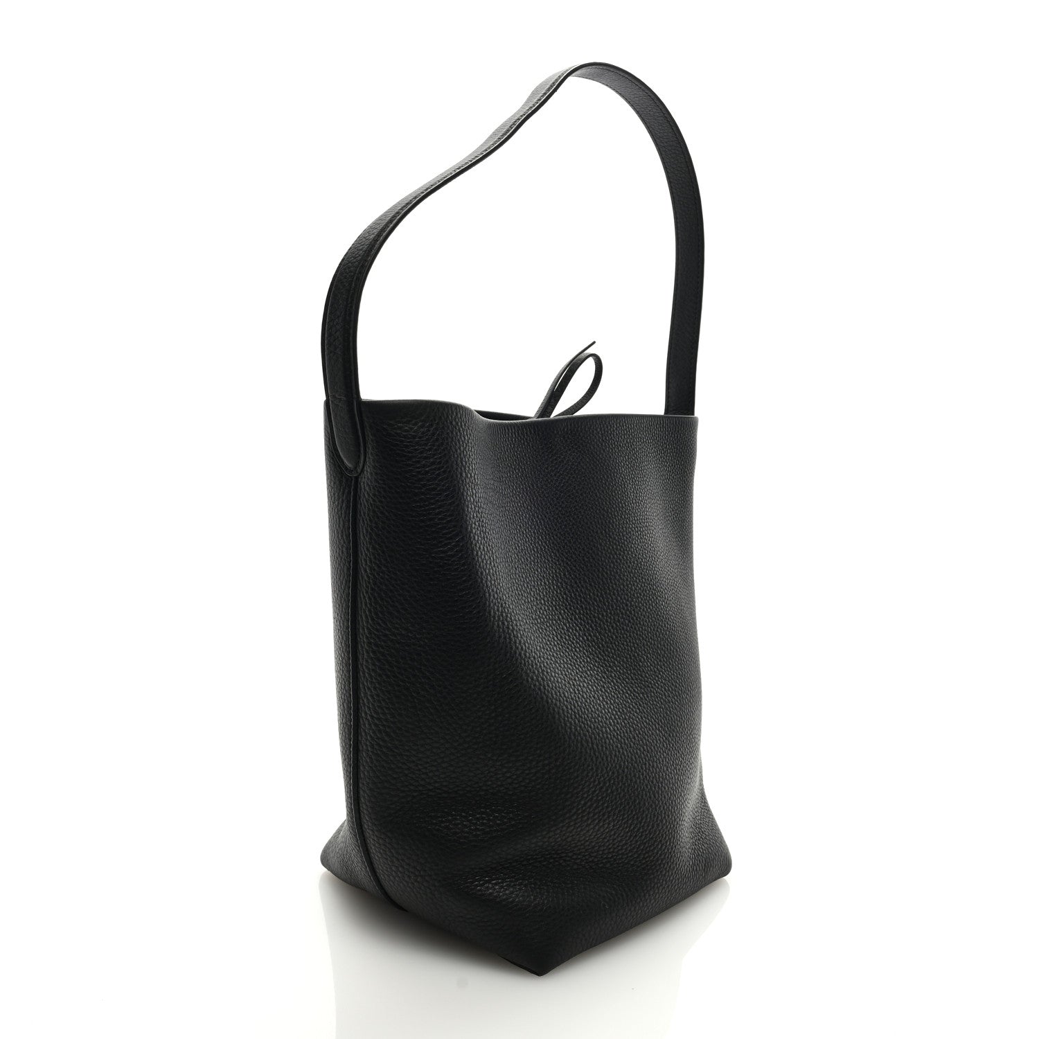 The Row Grained Calfskin Medium N/S Park Tote Black 3 of 8