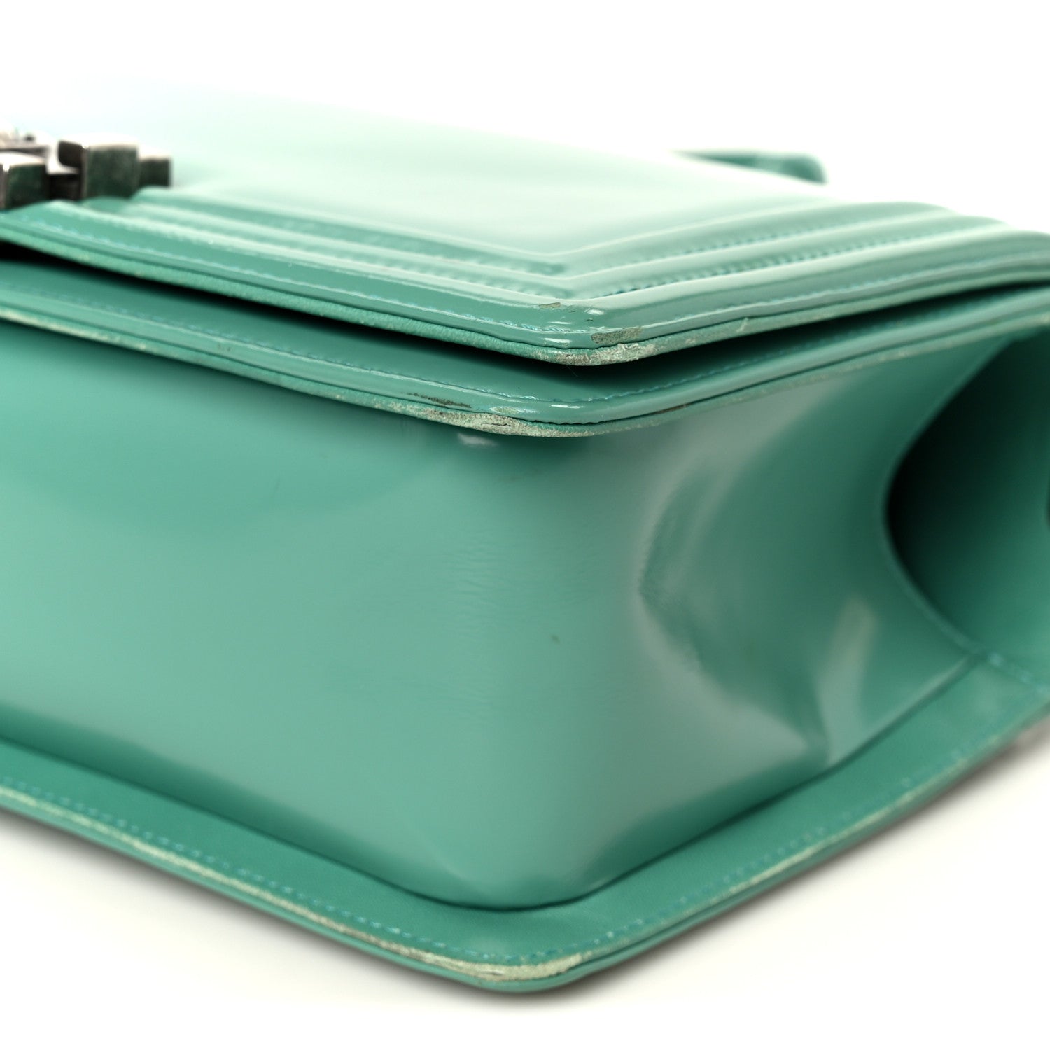 Chanel Glazed Calfskin Medium Boy Flap Green 11 of 13