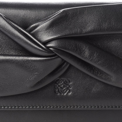 Loewe Nappa Bow Chain Wallet Black 9 of 9