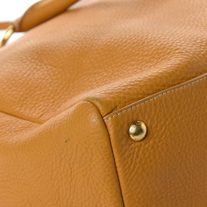Prada Vitello Daino Top Handle Zip Tote Ocra 9 of 12