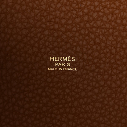 Hermes Taurillon Clemence Picotin Lock 22 MM Gold 6 of 10