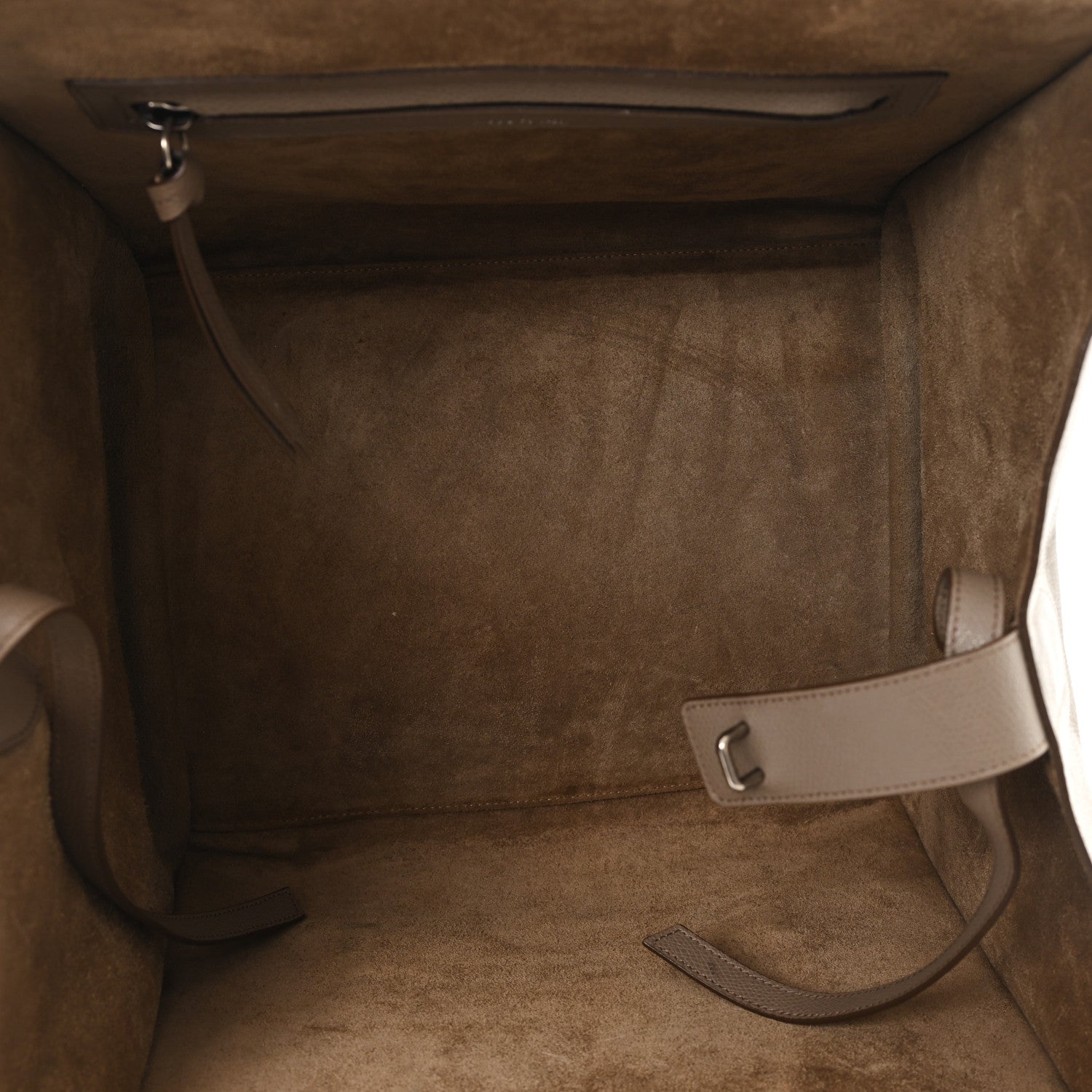 Celine Baby Grained Calfskin Medium Phantom Luggage Taupe 5 of 11